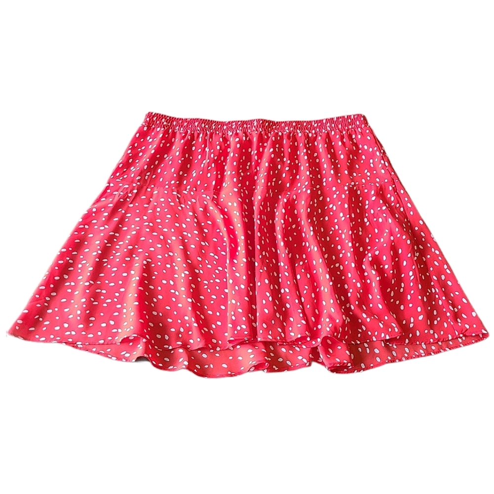 Banana Republic Factory red dot flirty skirt